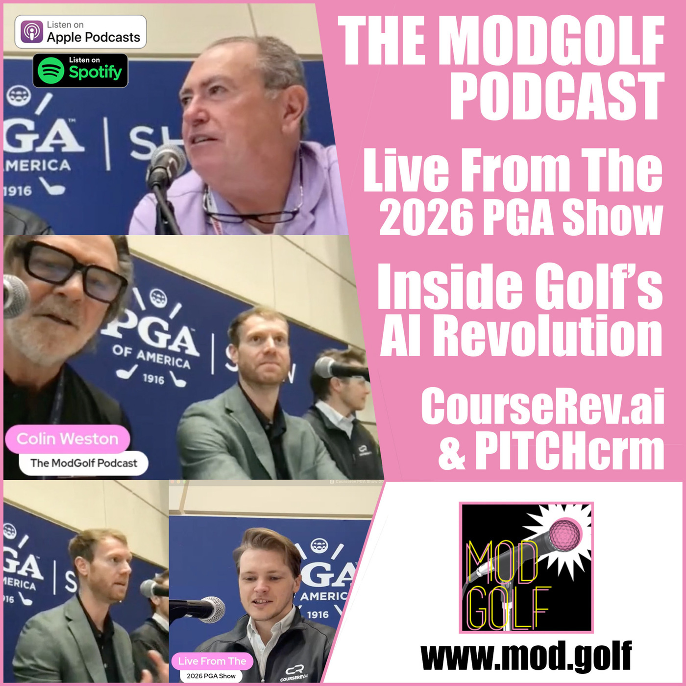 The ModGolf Podcast: Live from The PGA Show 2026:  Inside Golf's AI Revolution with CourseRev.ai & PITCHcrm