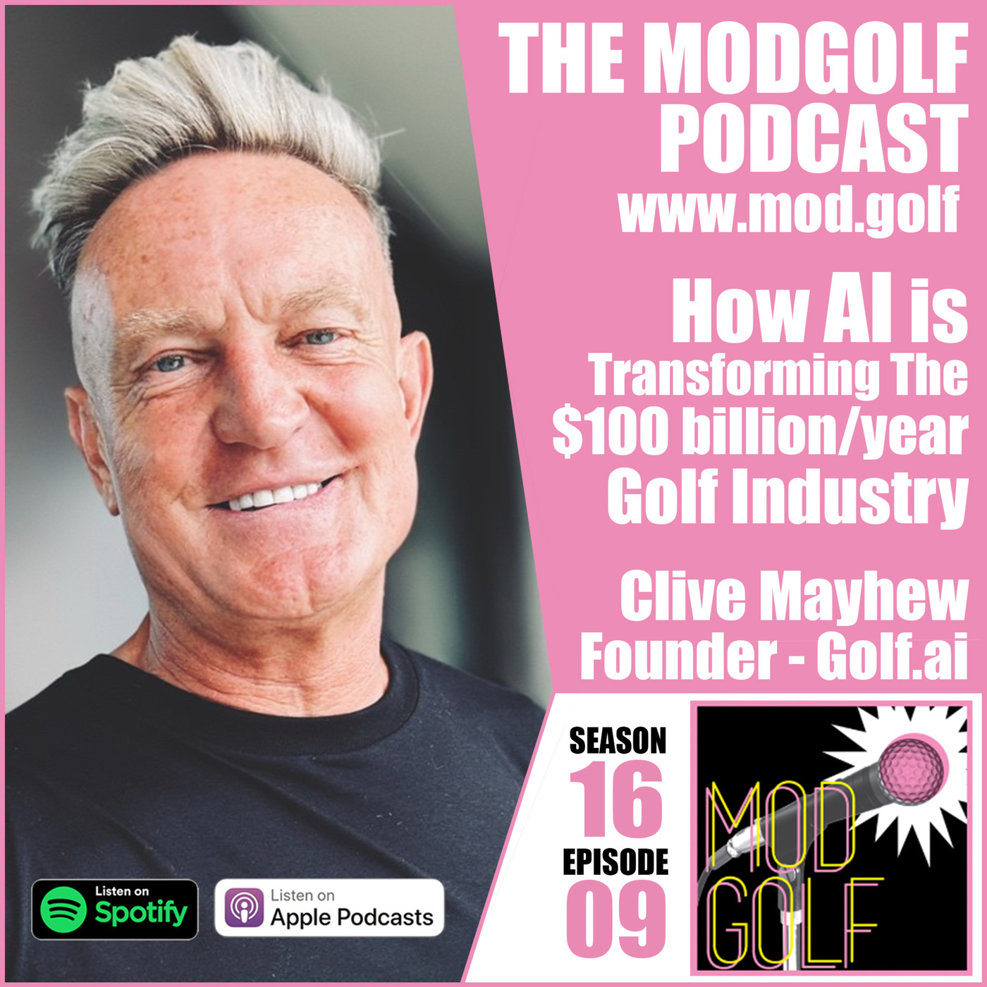 The ModGolf Podcast: How AI is Transforming The Golf Industry - Clive Mayhew, Founder of Golf.ai