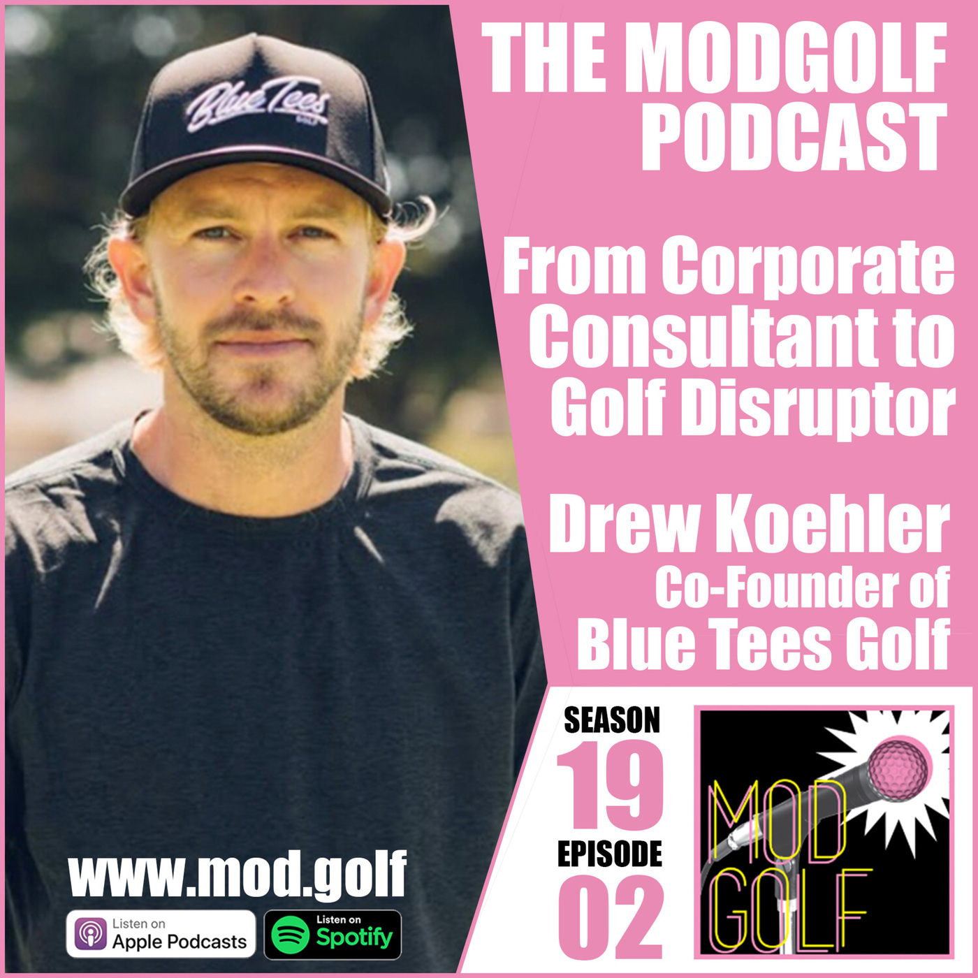 The ModGolf Podcast: From Corporate Consultant to Golf Tech Disruptor - Drew Koehler, Co-Founder at Blue Tees Golf
