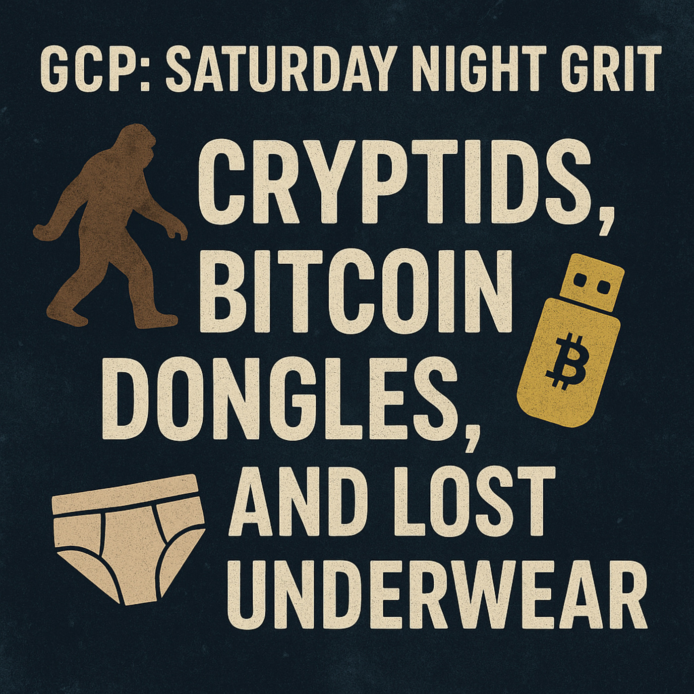 The Grit City Podcast: GCP: Saturday Night Grit - Cryptids, Bitcoin Dongles, and Lost Underwear 