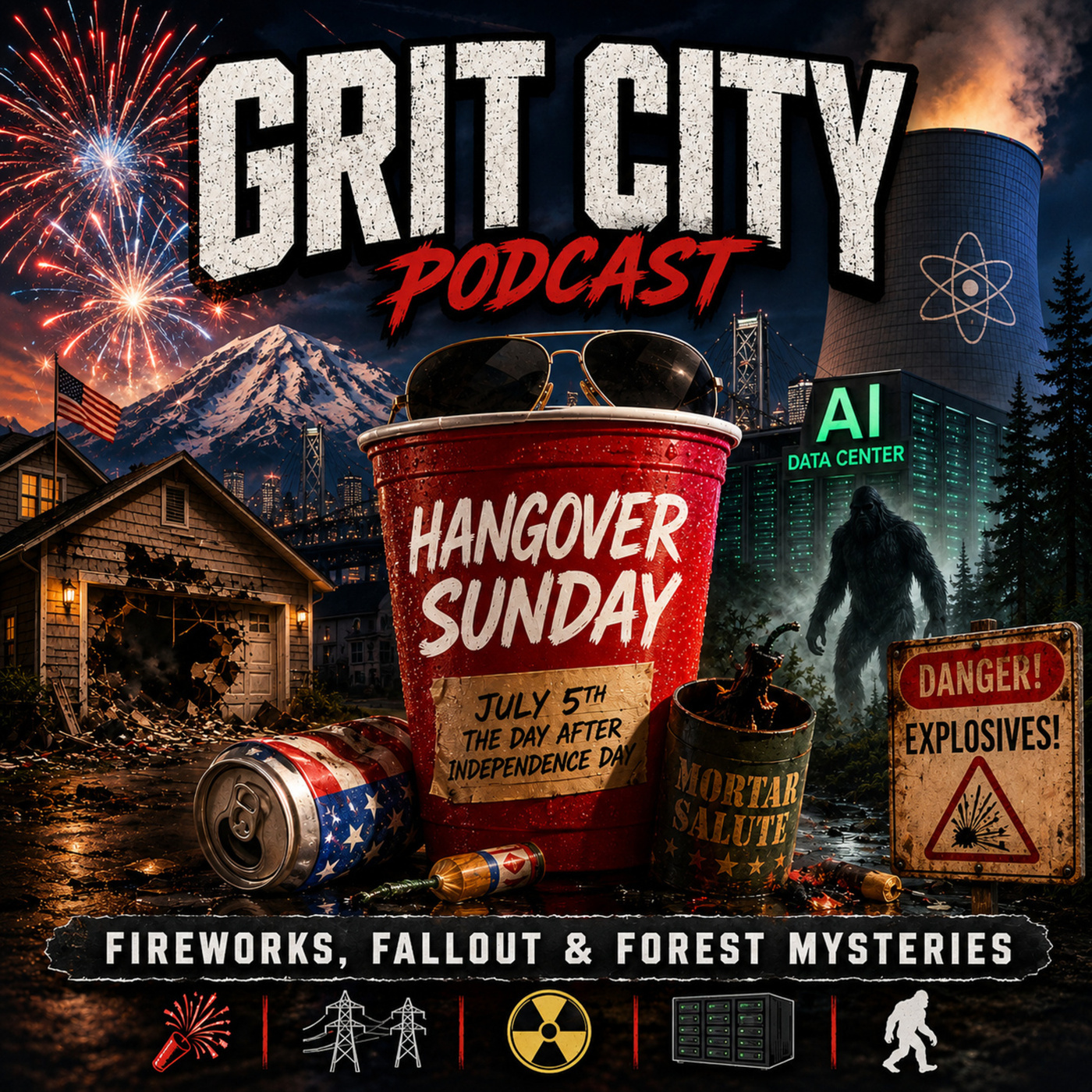 The Grit City Podcast: GCP: Hangover Sunday - Fireworks, Fallout & Forest Mysteries