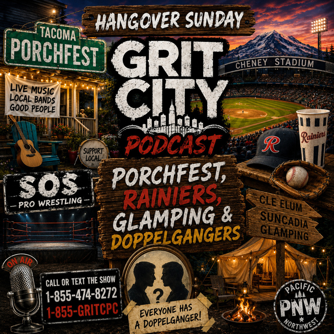 The Grit City Podcast: GCP: Hangover Sunday - PorchFest, Rainiers, Glamping & Doppelgangers