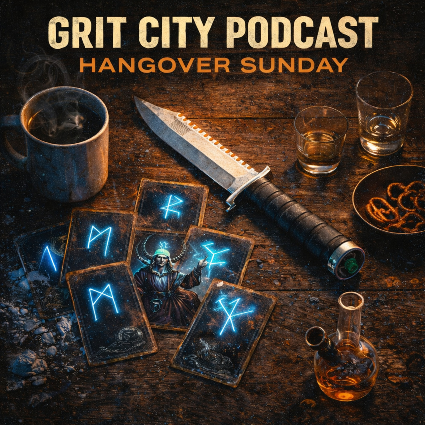 The Grit City Podcast: GCP: Hangover Sunday: Rambo Knives & Tarot Cards