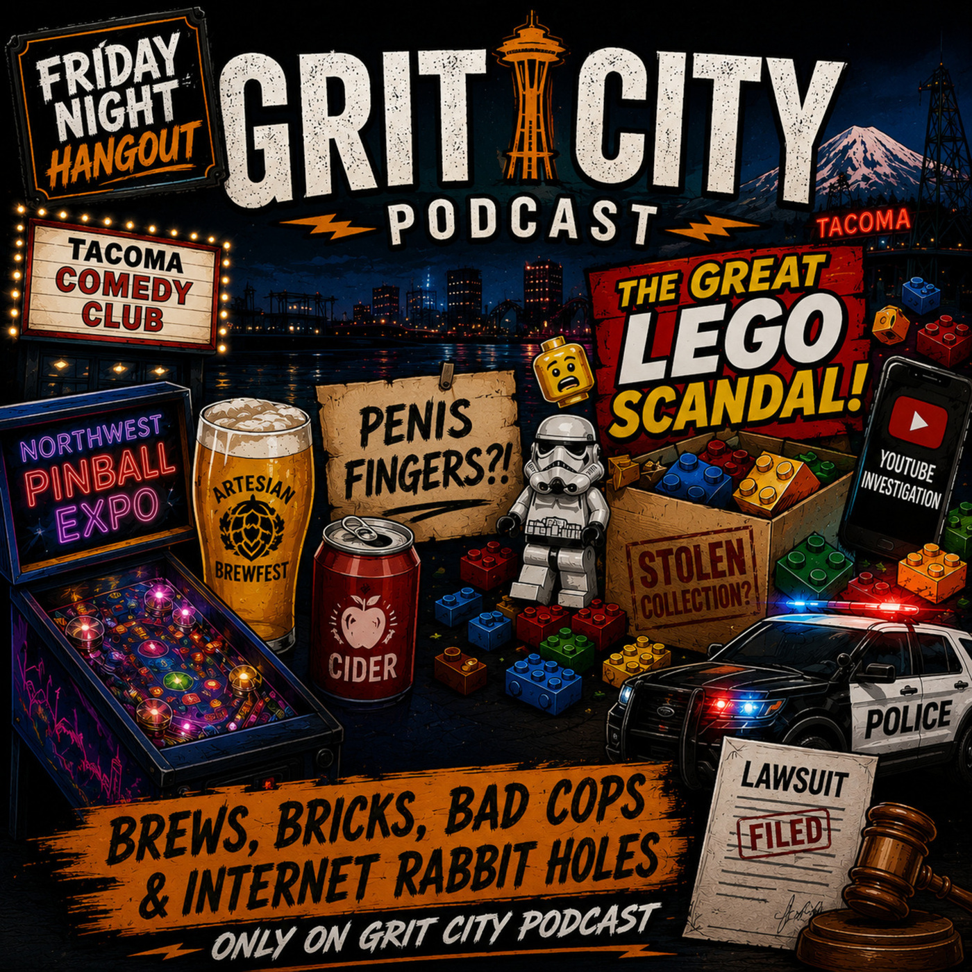 GCP: Friday Night Hangout - LEGO Lawsuits, Penis Fingers & Jim Norton