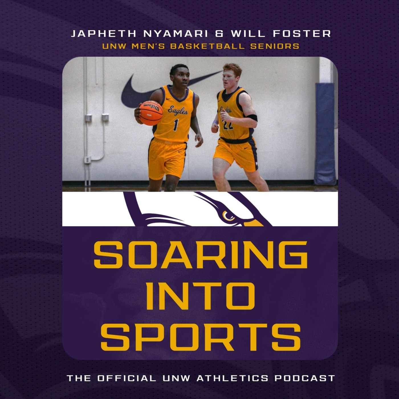 UNW Athletics: Soaring Into Sports: 1/28/26: UNW MBB Seniors Japheth Nyamari & Will Foster