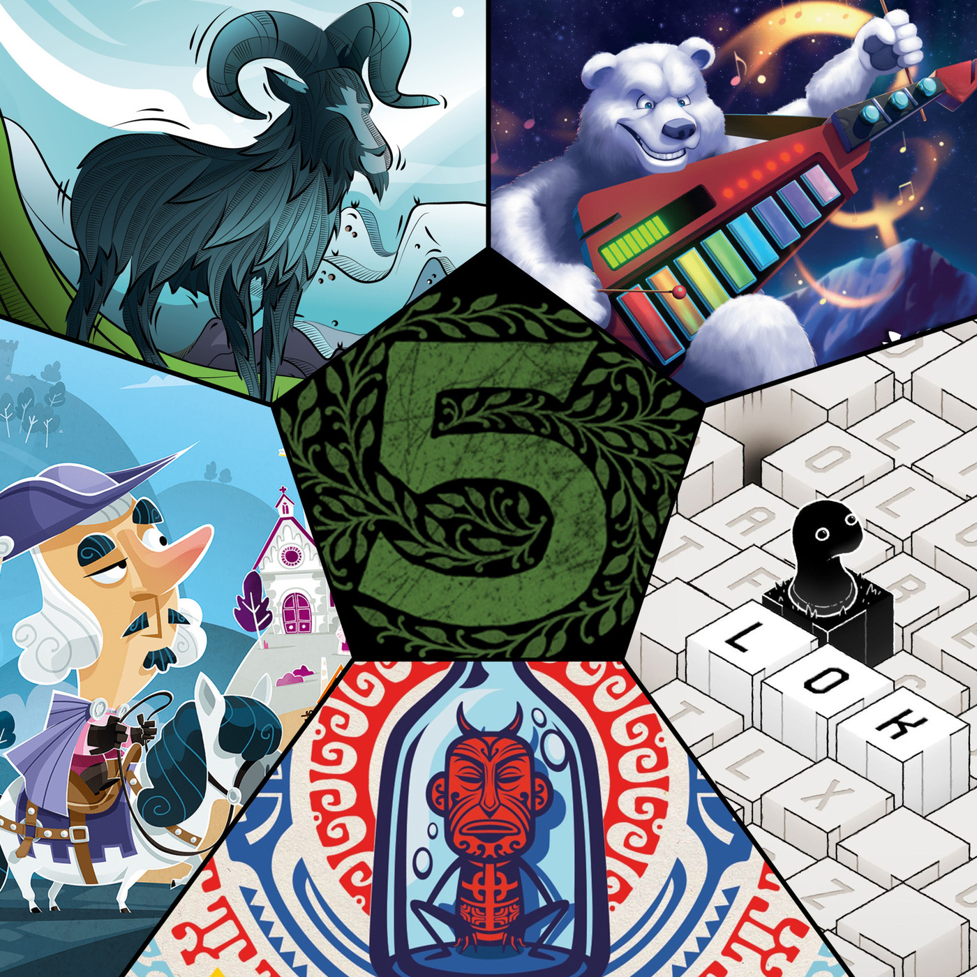 Mountain Goats, Xylotar, Lok, Castle Combo, Bottle Imp