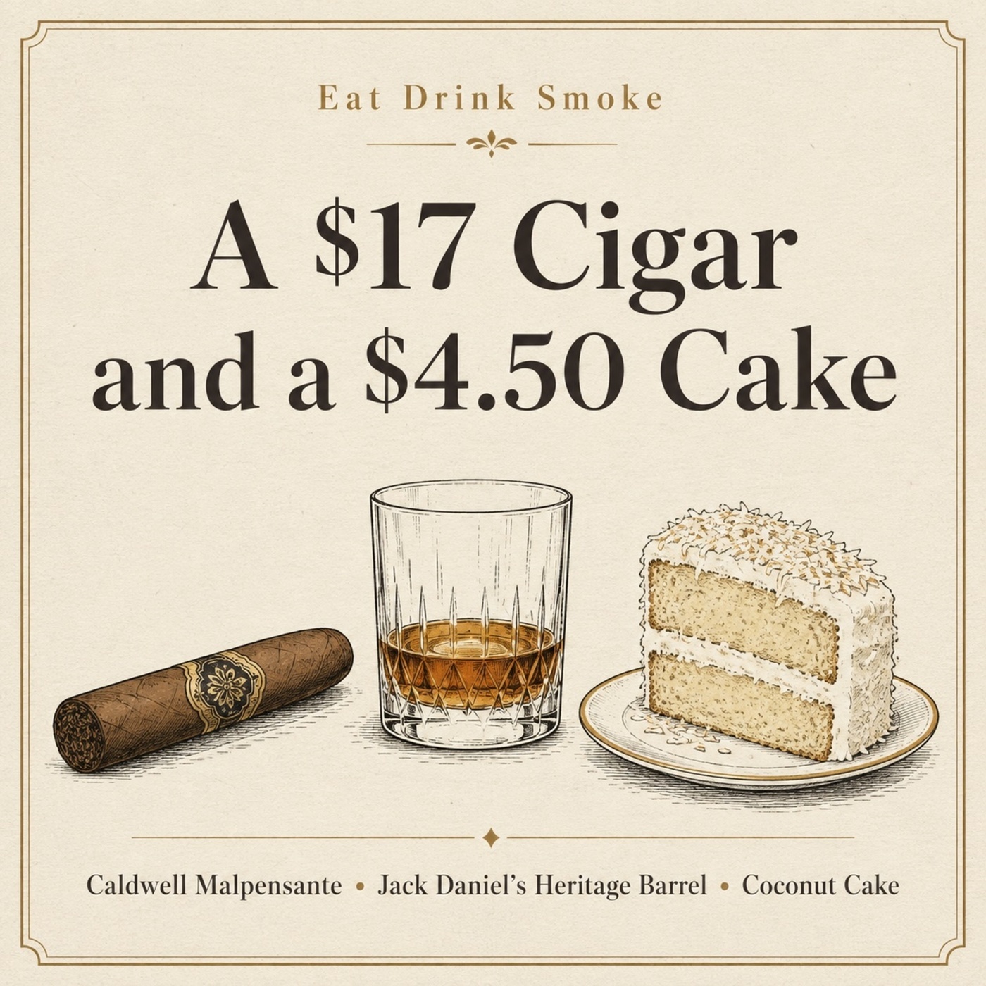 Eat Drink Smoke: A $17 Cigar and a $4.50 Cake