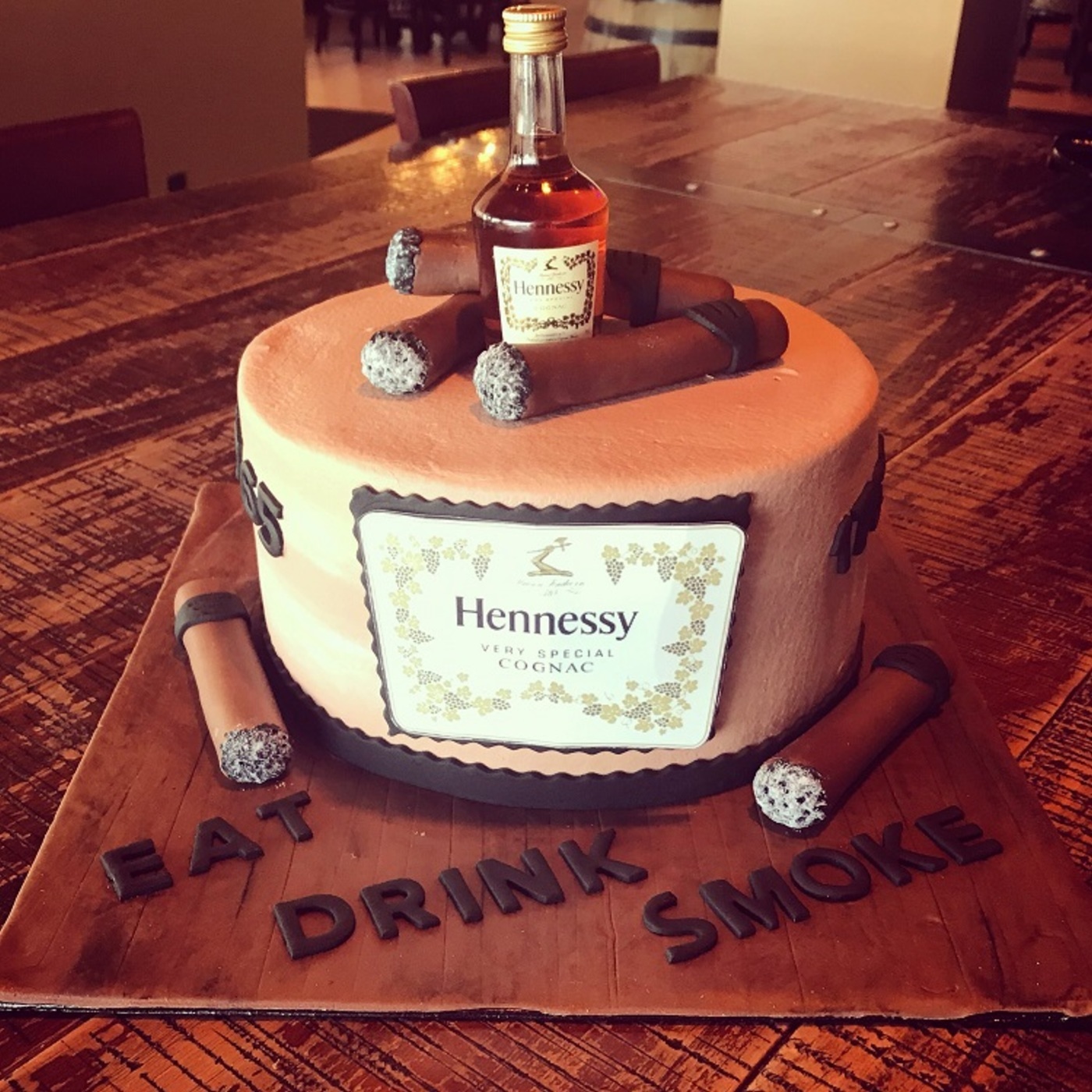Eat! Drink! Smoke! -  Episode 26 - Late Night Hates Trump For the Cash, the College Cheating Scandal Proved America Right, Camacho Candela Cigars and The Custom-Made Hennessy Cake