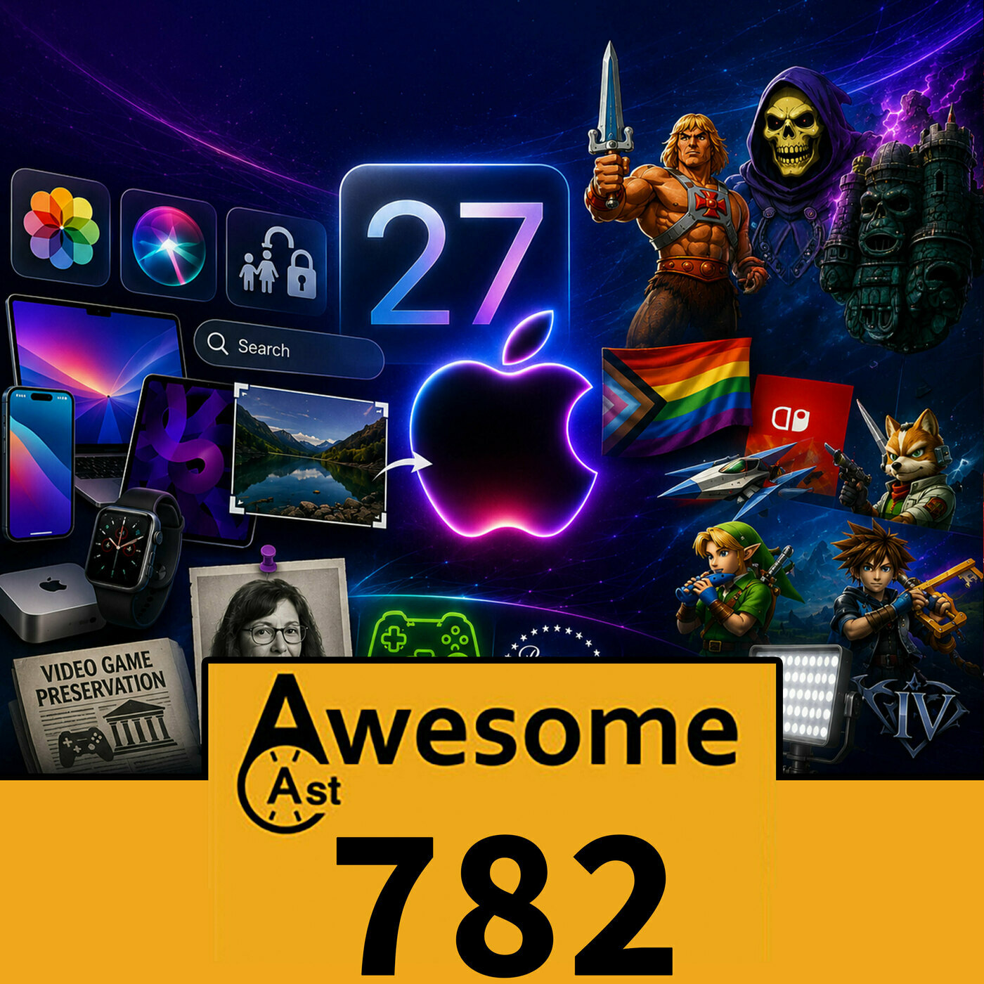 AwesomeCast: Tech and Gadget Talk: Apple WWDC AI, He-Man Movie Reactions & Nintendo Classics Return | AwesomeCast 782