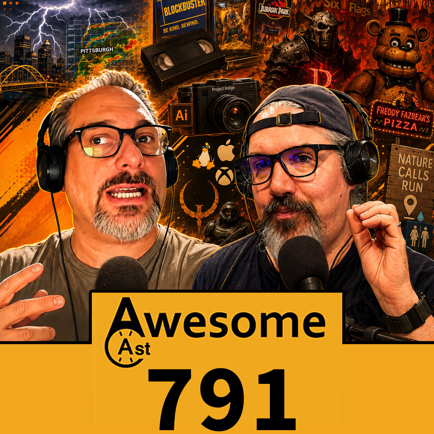 AwesomeCast: Tech and Gadget Talk: Xbox Games on Mac & Linux? Freddy Fazbear Goes IRL & Video Stores Return | AwesomeCast 791