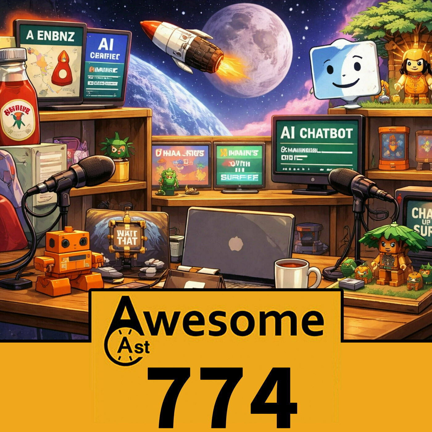 Artemis II Moon Mission, AI Chatbot Risks, Apple TikTok & LEGO Zelda | AwesomeCast 774 