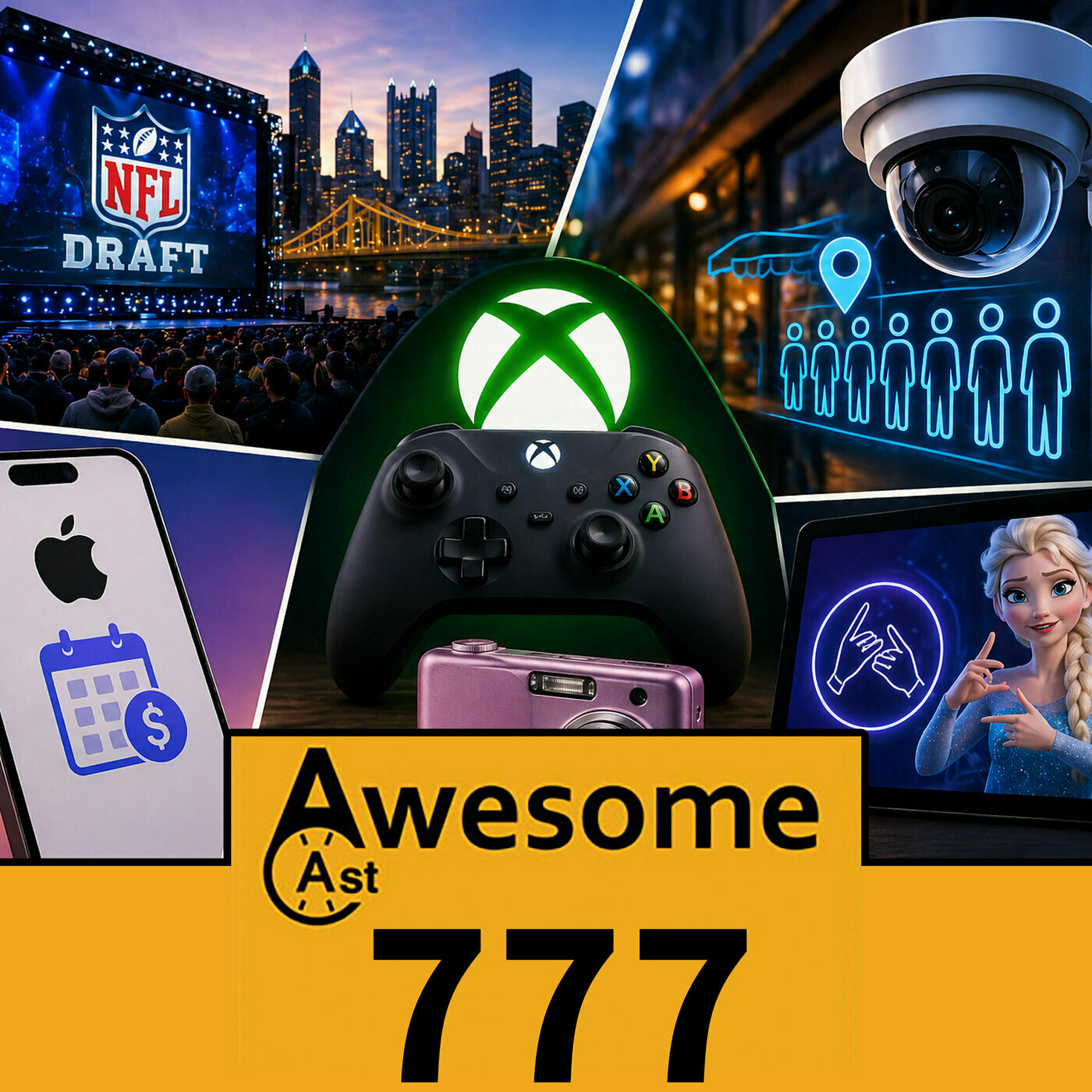 AwesomeCast: Tech and Gadget Talk: NFL Draft Tech, Xbox Game Pass Changes & AI Cameras Watching Lines?! | AwesomeCast 777