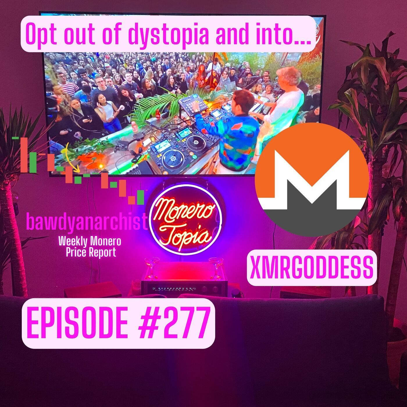 Monero Talk monerotopia-277: XmrGoddess and her husband live from their honeymoon! + Price, News & More! | EPI 277