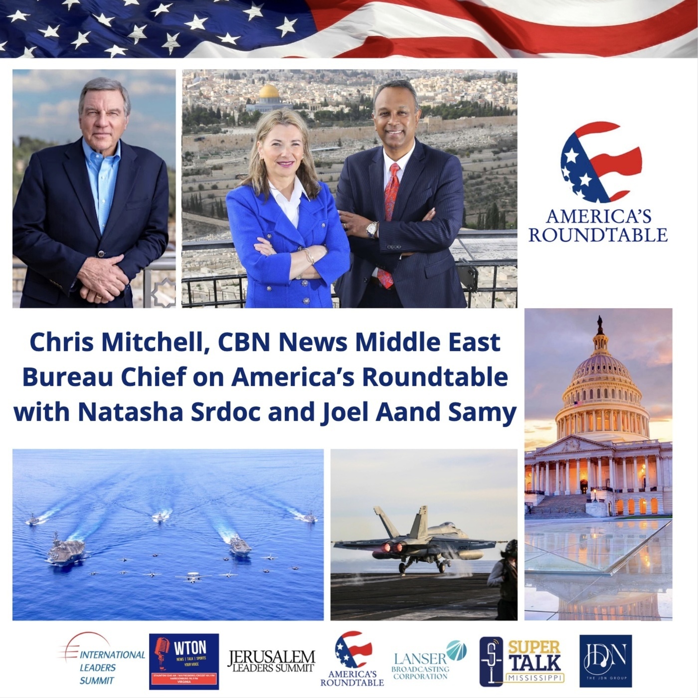 America's Roundtable chris-mitchell-middle-east-iran-regime-negotiations-us-israel-gaza: America's Roundtable with Chris Mitchell | Tehran Refuses to End Nuclear Enrichment Amid U.S. - Iran Talks | U.S. Military Build-Up in the Middle East | US-Israel Relations | The Future of Gaza