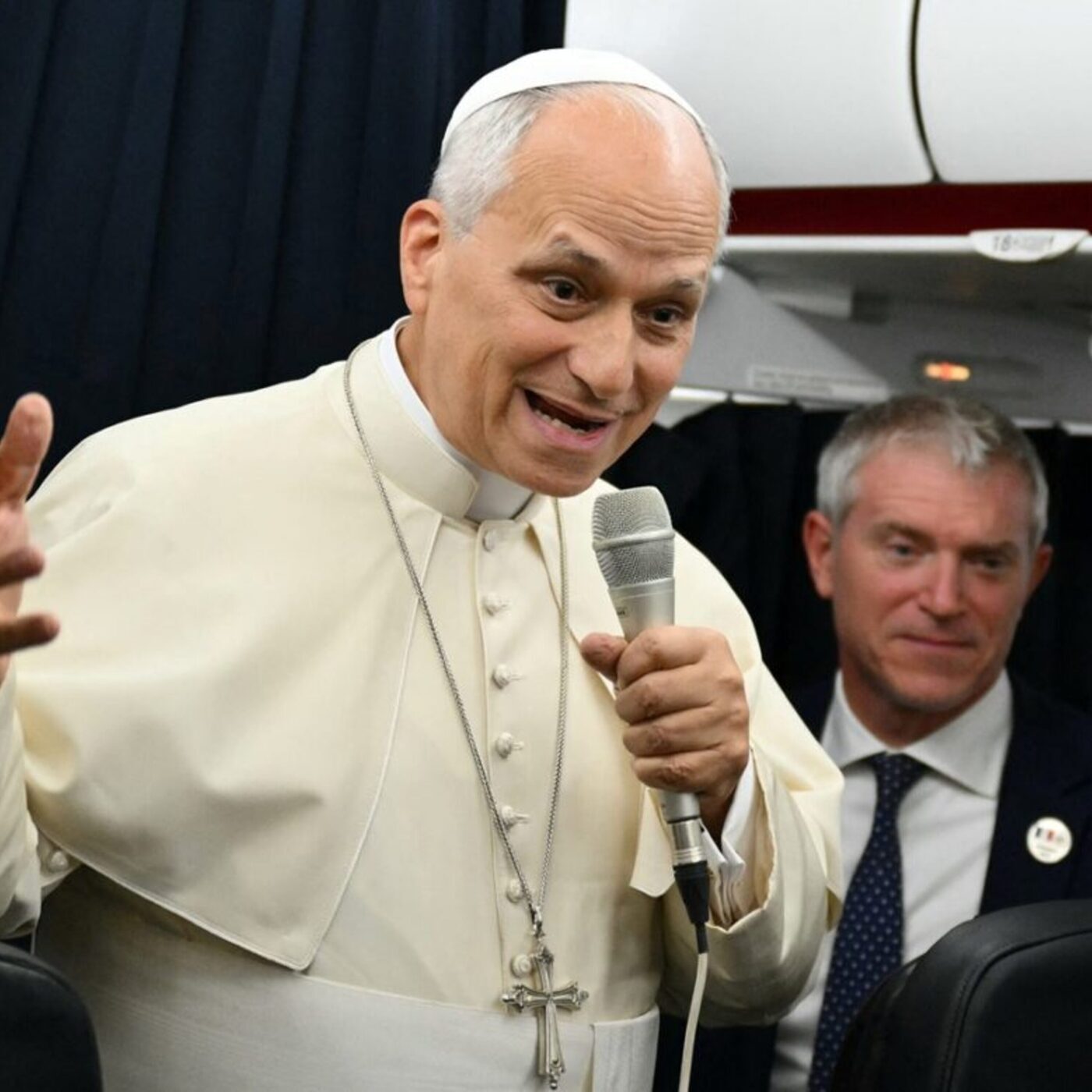 More McGrady with Katie : Papal Presser on the Plane