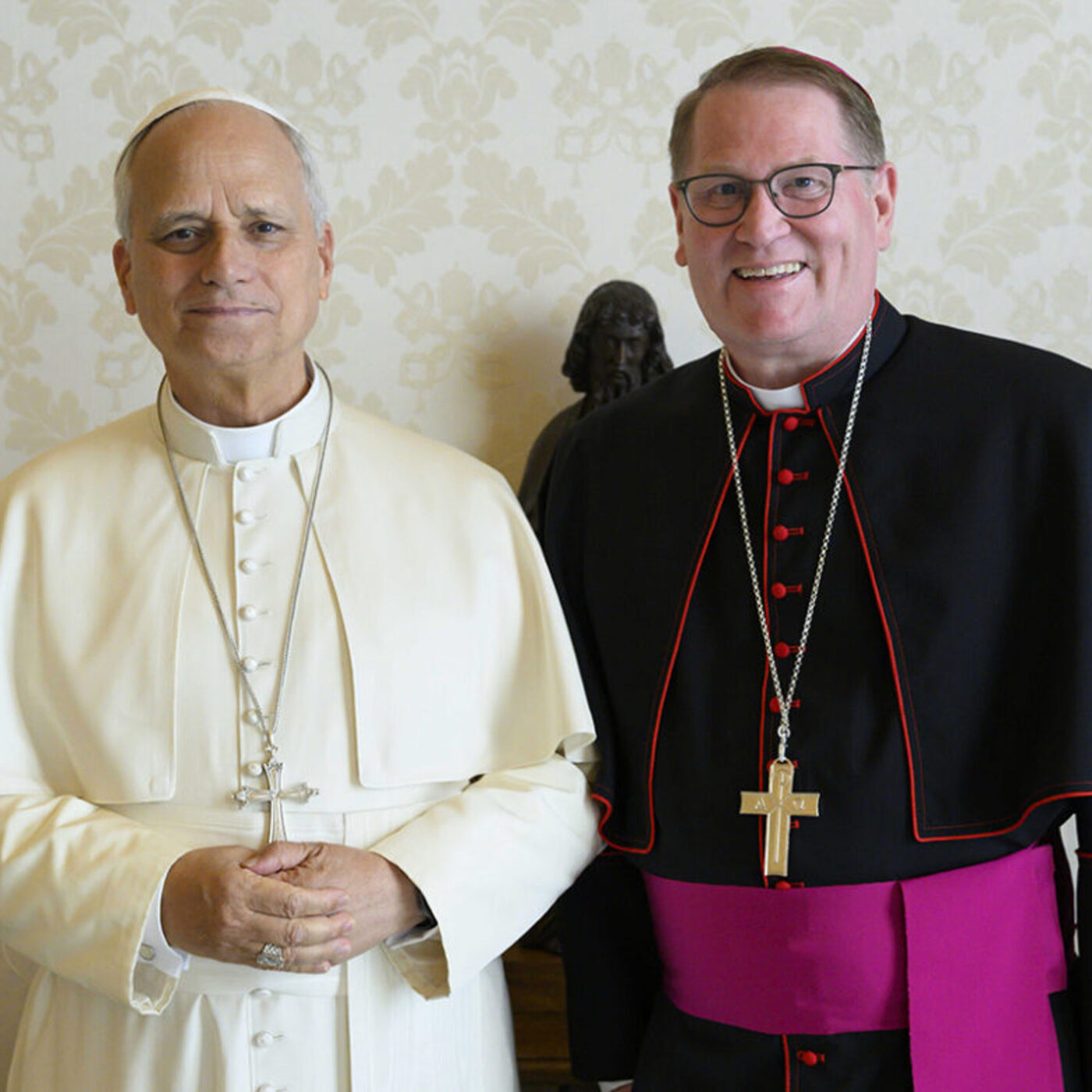 More McGrady with Katie : To Rome, with Relics: Bishop Lou Tylka meets Pope Leo XIV 