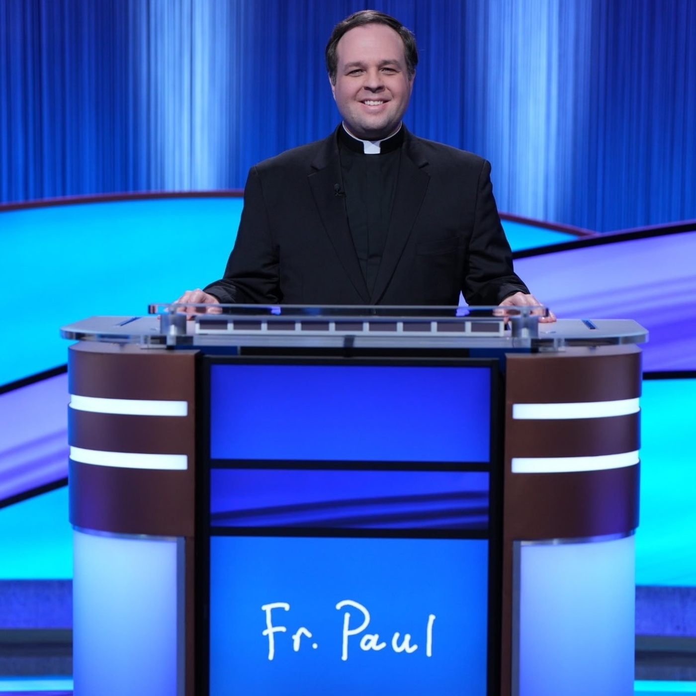 Category: Cool Catholics. Answer: Who is Fr. Paul Baker on Jeopardy? 