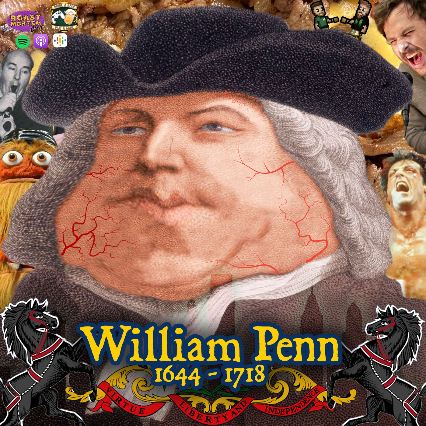 Roast Mortem Cast Episode penn3: 281 - William Penn (pt.3): Always Crumby in Philadelphia 