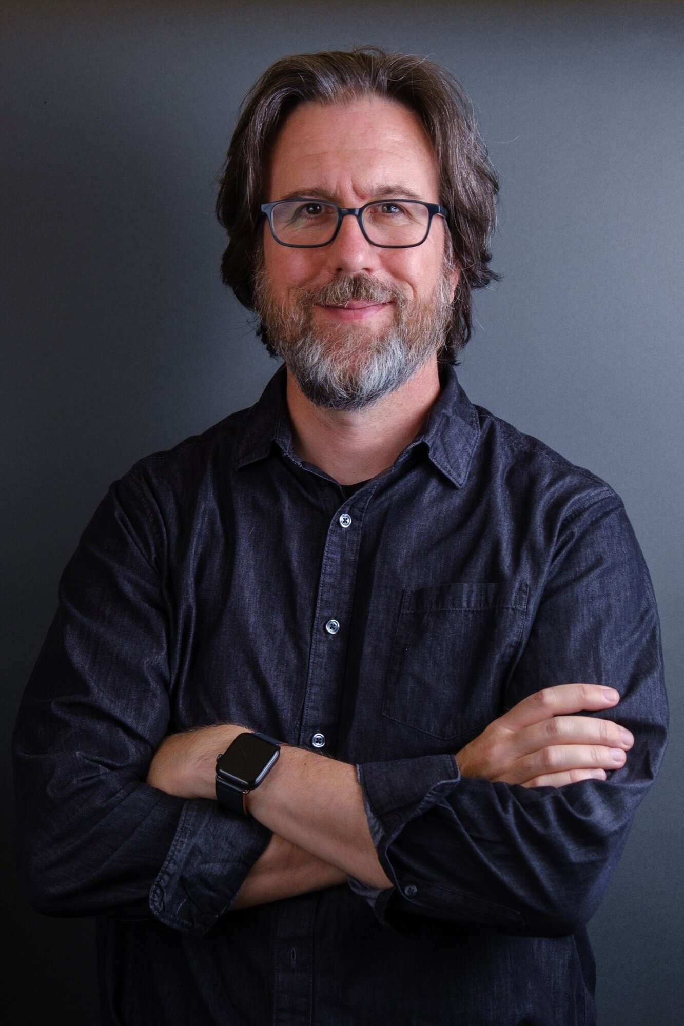 After: Jeff with shorter hair