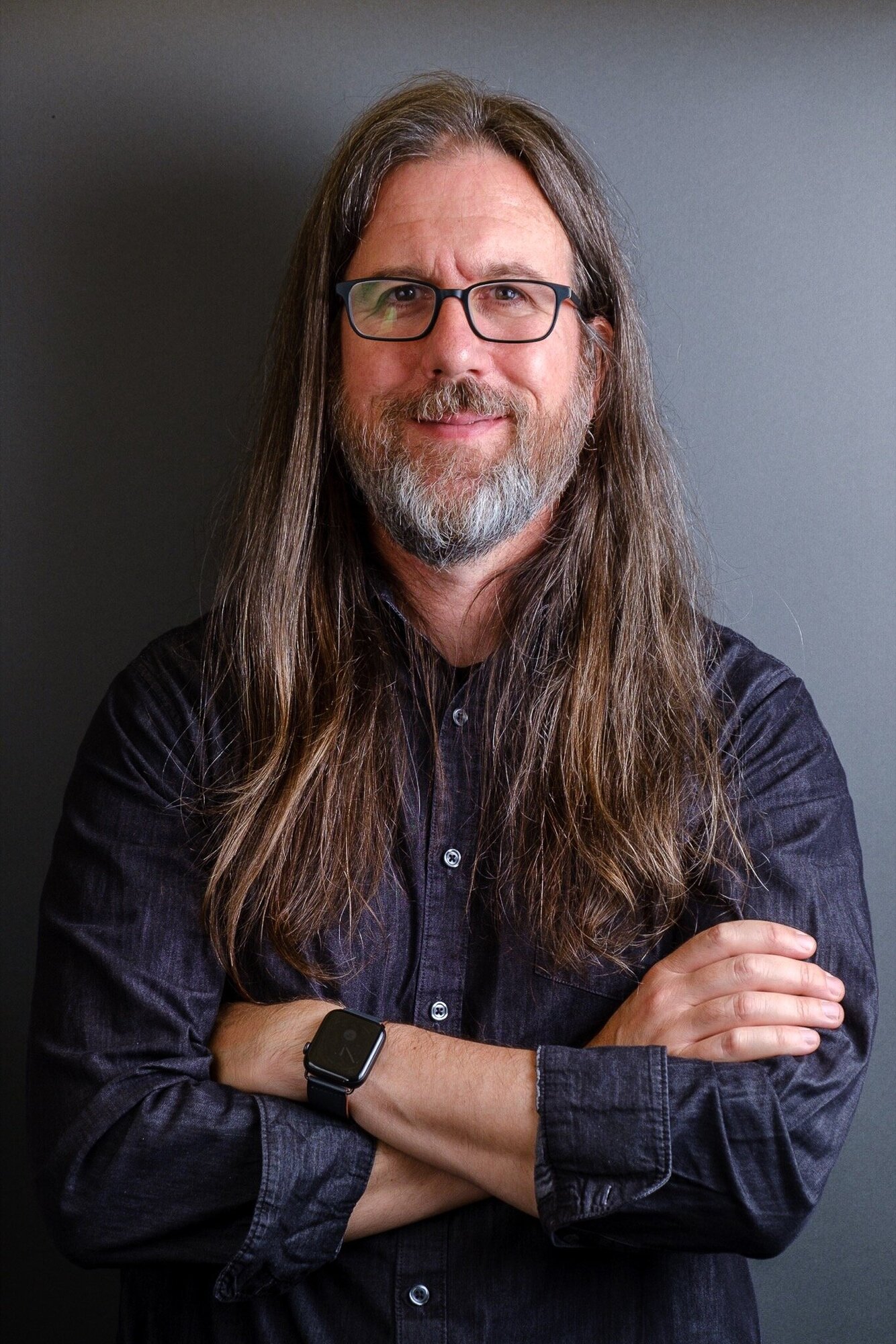 Before: Jeff with long hair