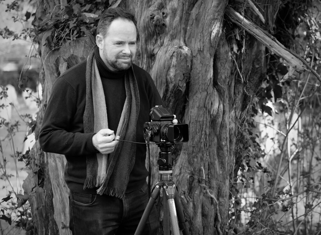 Angus Haywood with his Hasselblad 503