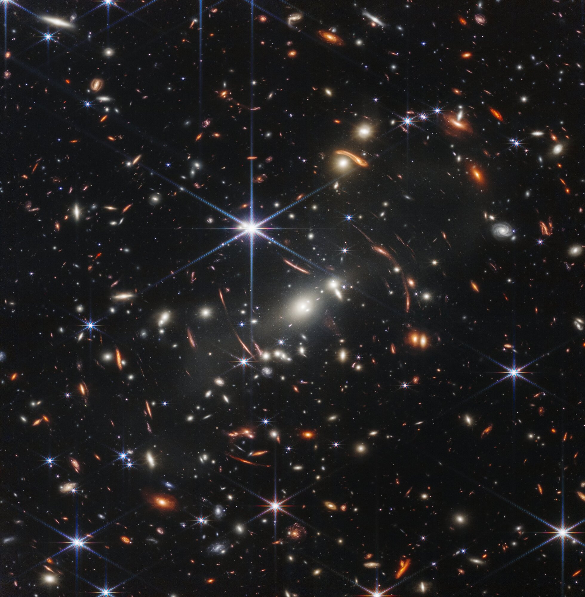 The first image from the James Webb Space Telescope. (Source: NASA)