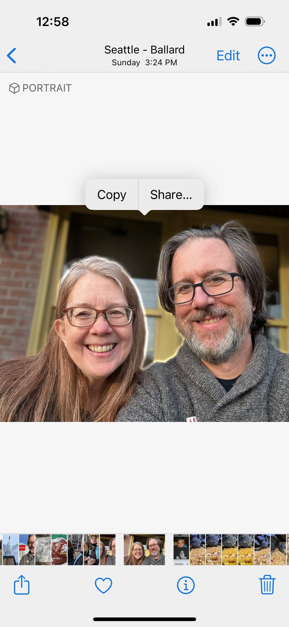 With a subject detected, you can copy it to paste elsewhere.