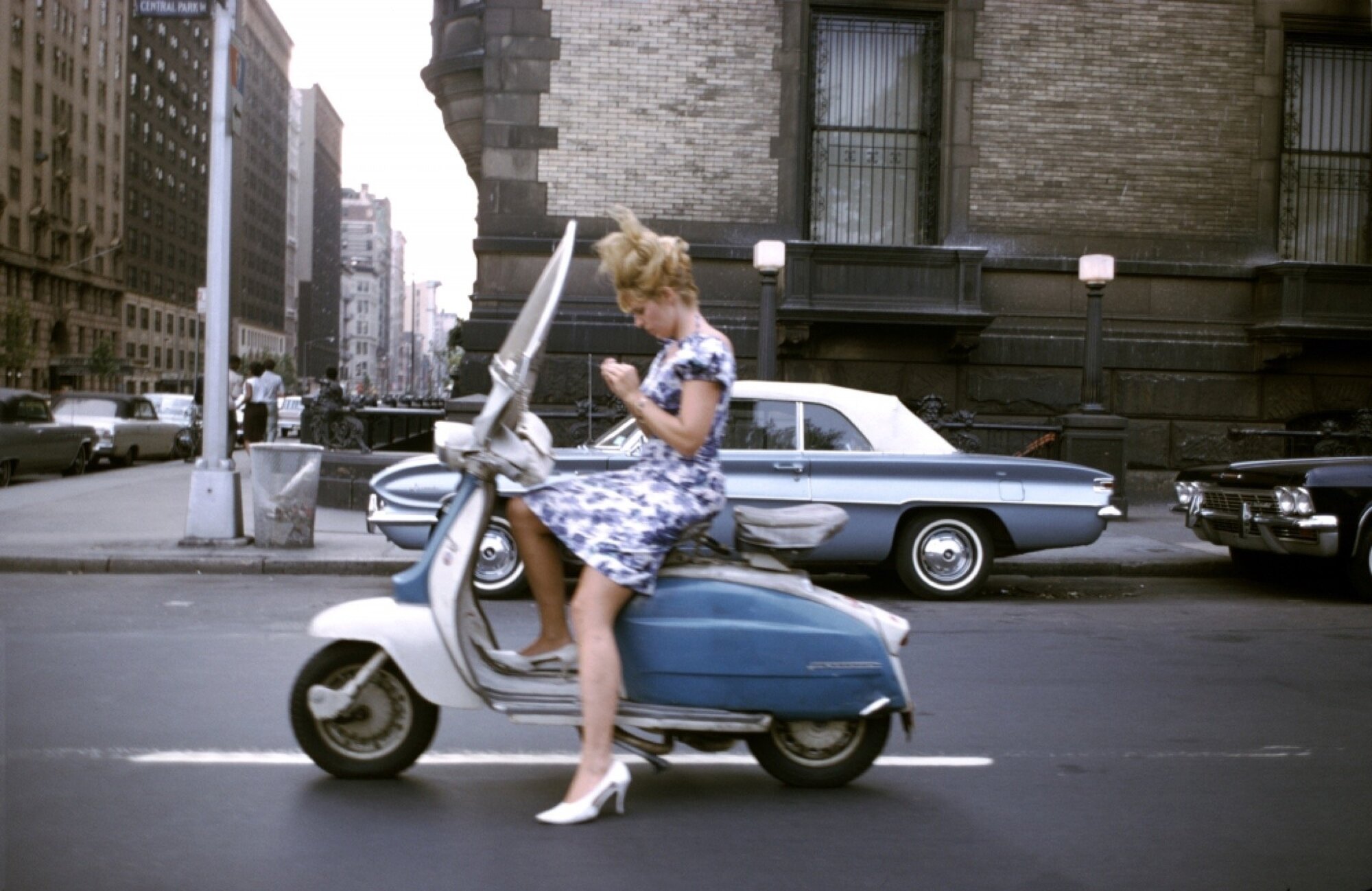 A Girl on a Scooter, Joel Meyerowitz