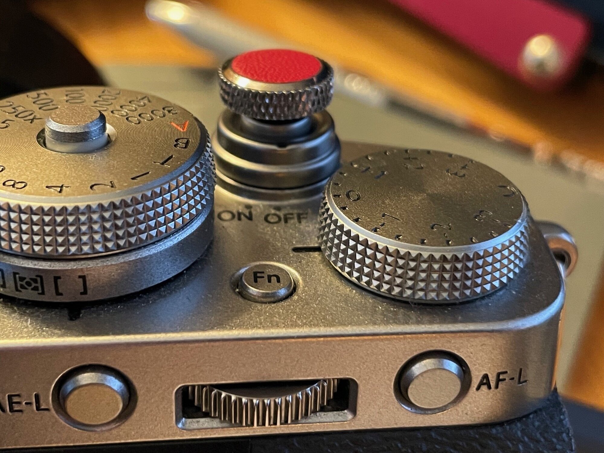 Soft shutter button