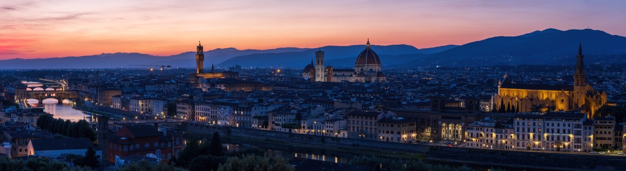 A sunset panorama of Florence. (Photo: Jeff Carlson)
