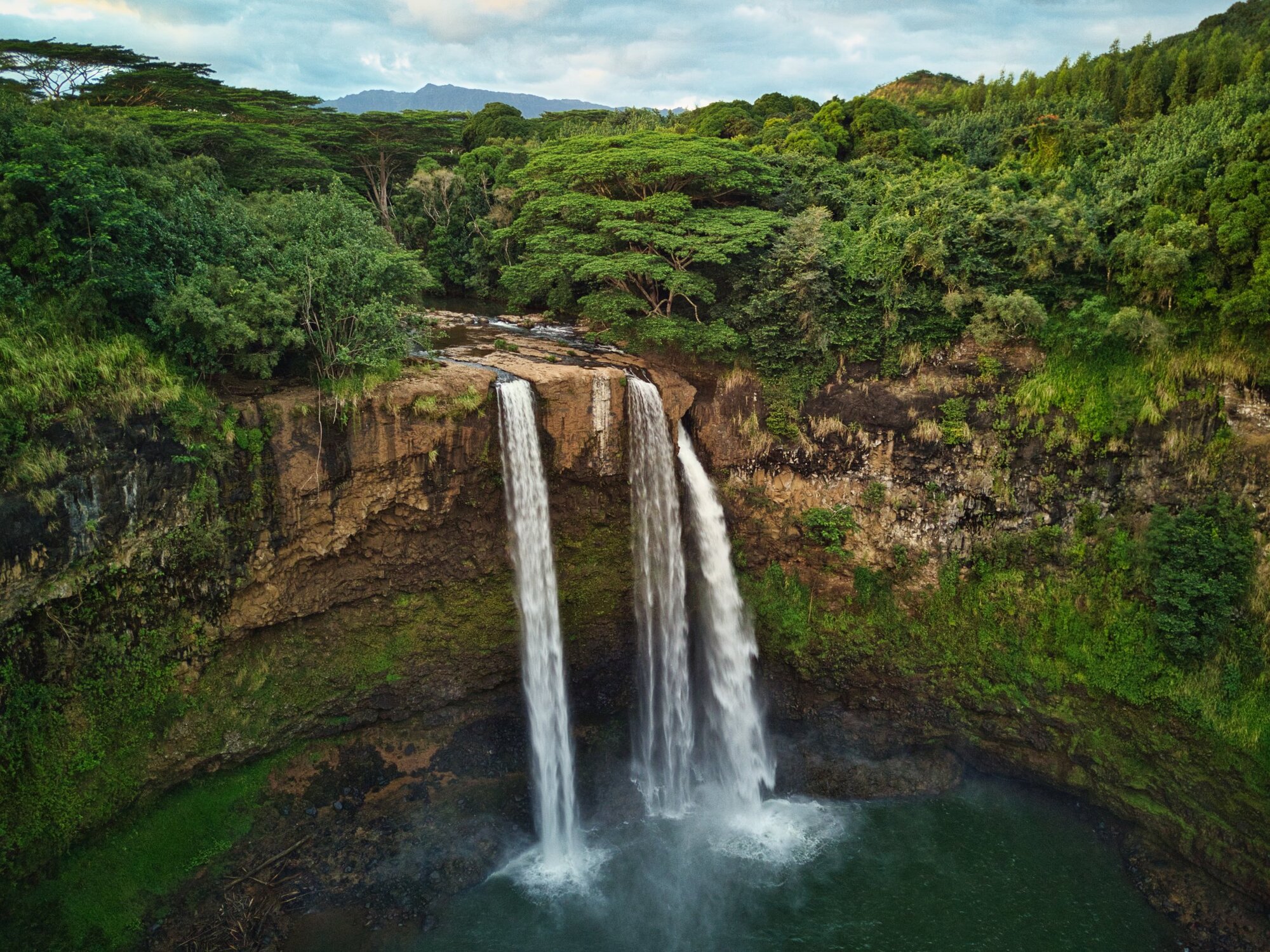 Wailua Falls Camera: DJI Mavic Pro Shutter speed: 1/25 sec Aperture: f/2.2 ISO: 177 Photo: Jeff Carlson