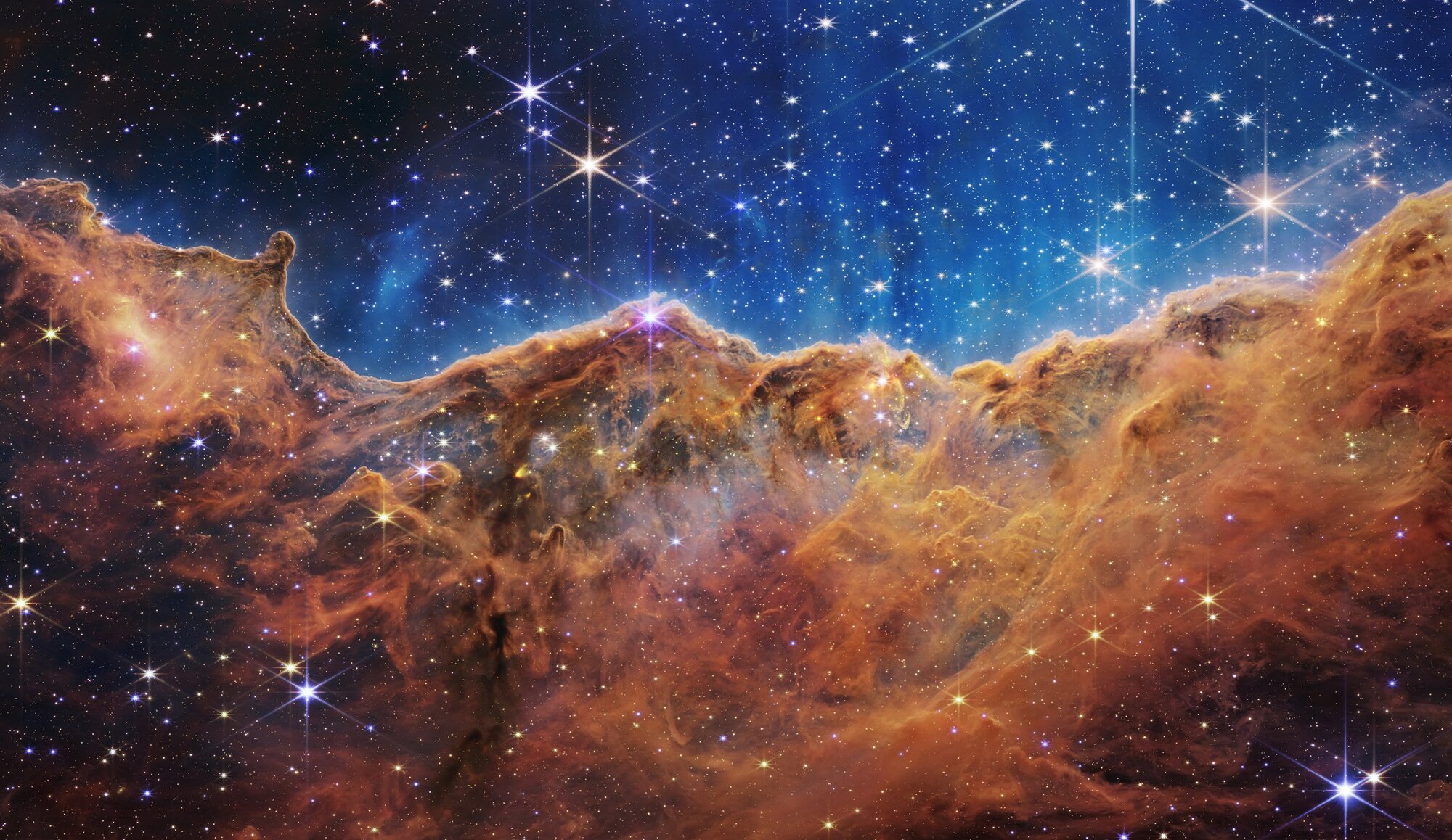 The Carina Nebula as seen by the James Webb Space Telescope. (Source: NASA)