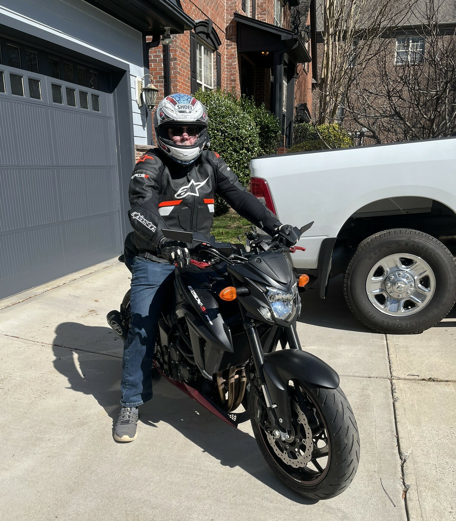 Rich on 2018 GSX-S 750 with new jacket